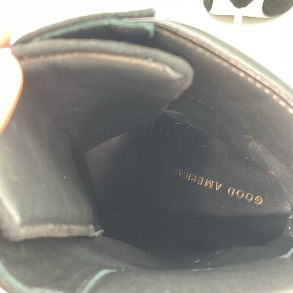 NEW Good American Women’s Scandal Lace Up High Heel Booties Black Size 7 - Picture 6 of 10